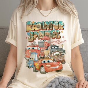 Radiator Springs Disney Shirt, Lightning McQueen Cars Movie Tee, Family Trip Matching Outfit