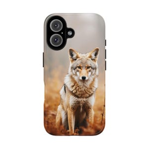 Coyote Picture Phone Case Animal Lover Photo Coyote Phone Cover Design Artwork