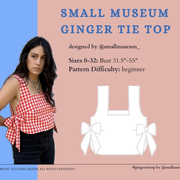 Ginger Tie Top PDF Sewing Pattern