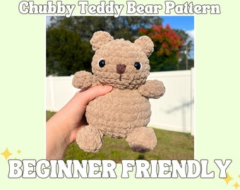 Crochet Chubby Teddy Bear Pattern