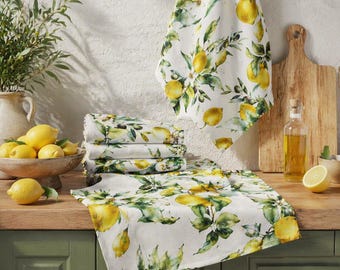 Italian Orchard Kitchen Towel: Bistro Fruit Art Hospitality Linen