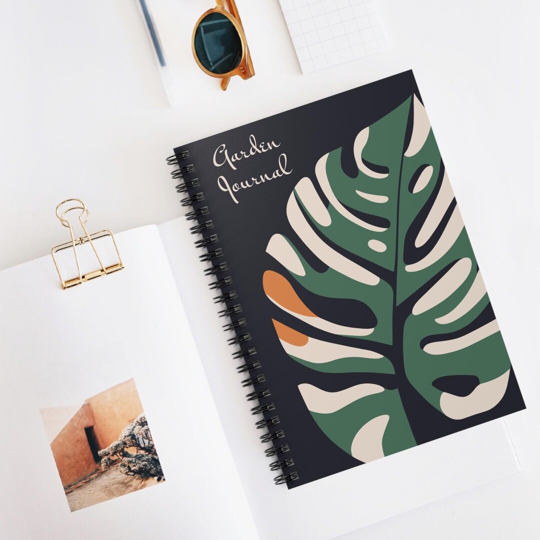 Monstera Spiral Notebook, Tropical Plant Journal, Botanical Garden ...