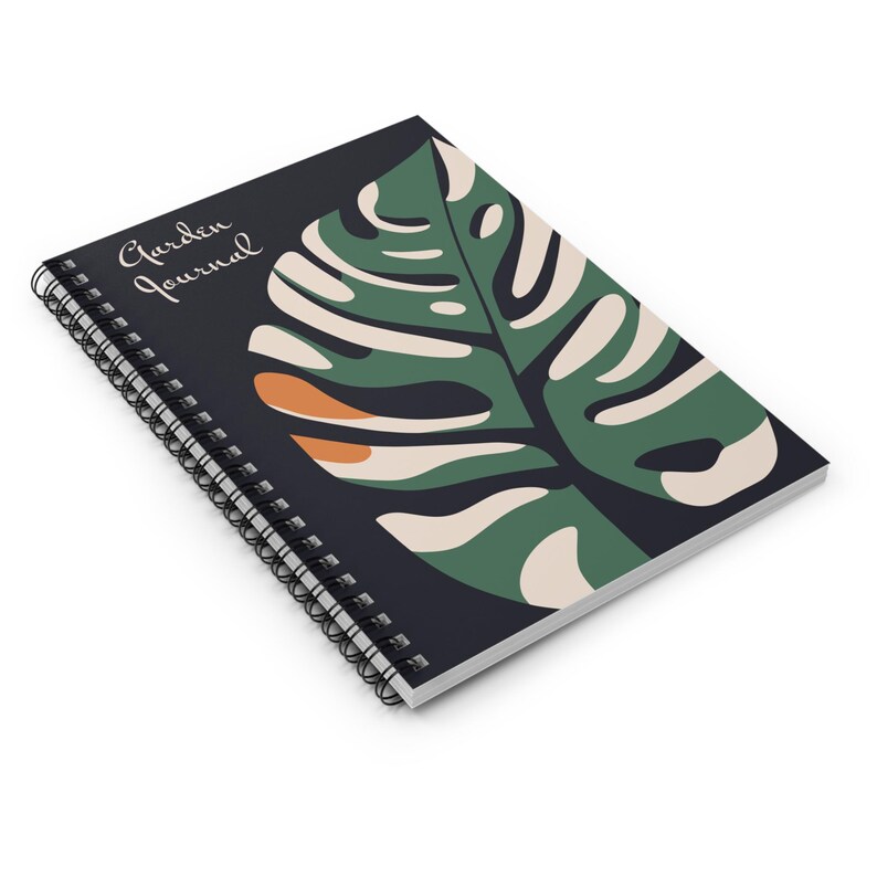 Monstera Spiral Notebook: Tropical Leaf Art Boutique Plant Merch - Etsy