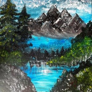 Handmade Acrylic Painting - Landscape - Home Decor - Acrylic Art - Wall Decor - Canvas - Wall Art - Gift - Art