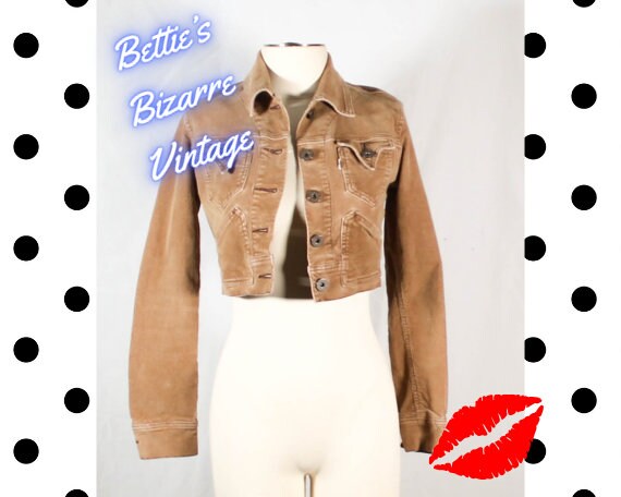 Levi's cropped best sale corduroy jacket