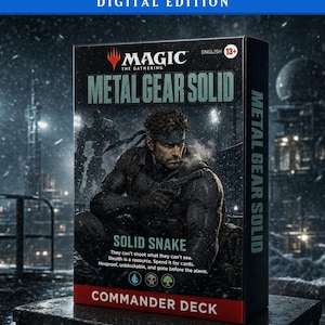 Metal Gear Solid, 100 Card Proxy Commander Deck, MTG EDH