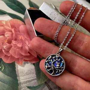 925 Silver Tree of Life Necklace, Owl Jewellery, Tree of Life Gifts, Gift for her, Birthday Gift Ideas, Nature Gifts, Owl Pendant, Christmas
