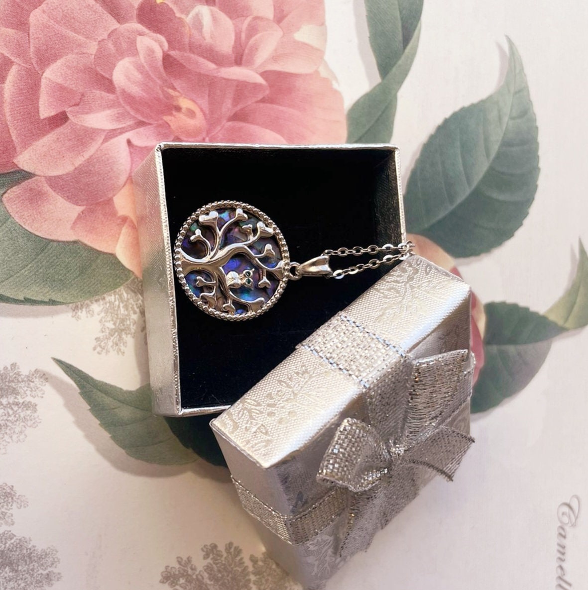 Collana Gufo Con Albero Della Vita In Argento Sterling 925 | Ciondolo Gufo Di Cristallo | Gioielli Simbolo Di Saggezza | Regalo Per Donna