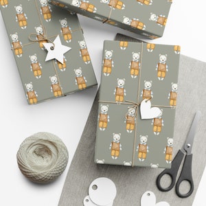 Stuffed Bear Wrapping Paper