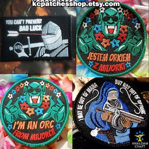 Fantasy & RPG Meme Patches, You can't prevent BAD LUCK, Out of  Mana but not out of Options, I'm an Orc from Maiorca, Meme, Fireball