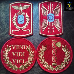 Ancient Rome Patches, Roman Shields, Ancient Rome, Veni Vidi Vici, Julius Caesar, Fatas, Empire of Rome, SPQR, Legionaries Shield, SPQR