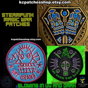 Steampunk Magic War Patches, Vi Punches, I'm not Crazy, Street Monkey, Vi Punch, LoL, We Push the Rats, Fantasy Punkgirls