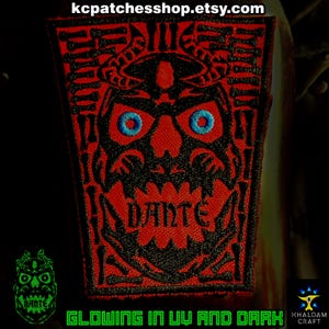 Devil Skull Patch, Dante's Infero Inspierd, Devil Eyes, Your name of the Skull, Devil Blood, Glowing in Dark