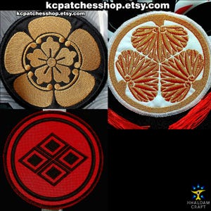 Japan Clan's, Oda Clan Patch, Tokugawa Clan, Takeda Clan, Historic designs, Japan History, Feudal Japan