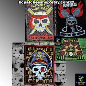 Regiments of the War, Krieg, Death Korps, with Fire and Shovel, Jungle Fighters, Imperial Gate, War Officer, WW Parody, Glowing in Dark