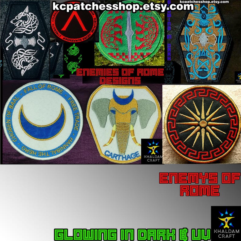 Oddity Patch Rome Enemys of Rome Patches, Germanic Shield, Tribe Wolf, Barbarian Faction ...