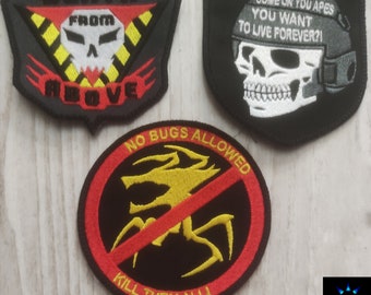 Death from Above Patch, Space Troopers inspierd, Kill them All, Mobile Infantry, War with the Bugs, Science Fiction, Soldier Tattoo Patch