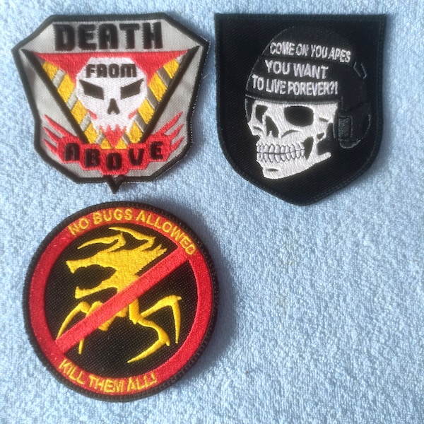 Death from Above Patch, Space Troopers inspierd, Kill them All, Mobile Infantry, War with the Bugs, Science Fiction, Soldier Tattoo Patch