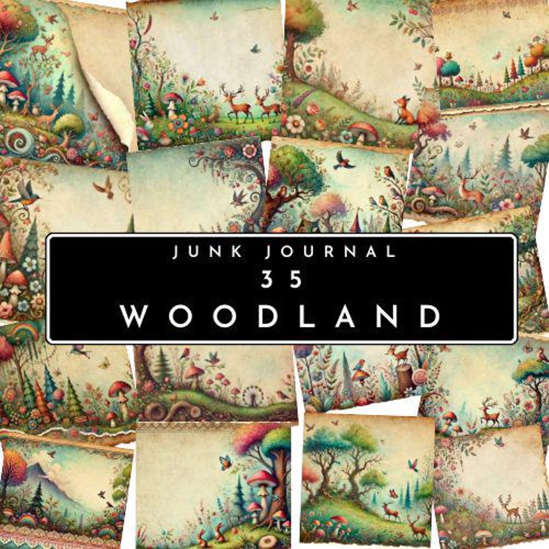 Woodland Junk Journal Printable | Forest Junk Journal Woodland ...
