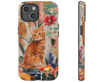 Collage Phone Case | iPhone | Samsung | Pixel | Scrapbook Phone Case Coquette Cat Preppy and Cute Aesthetic