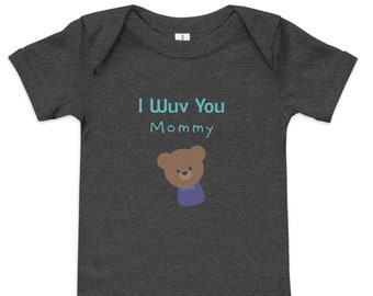 I Love You Mommy / Baby short sleeve one piece