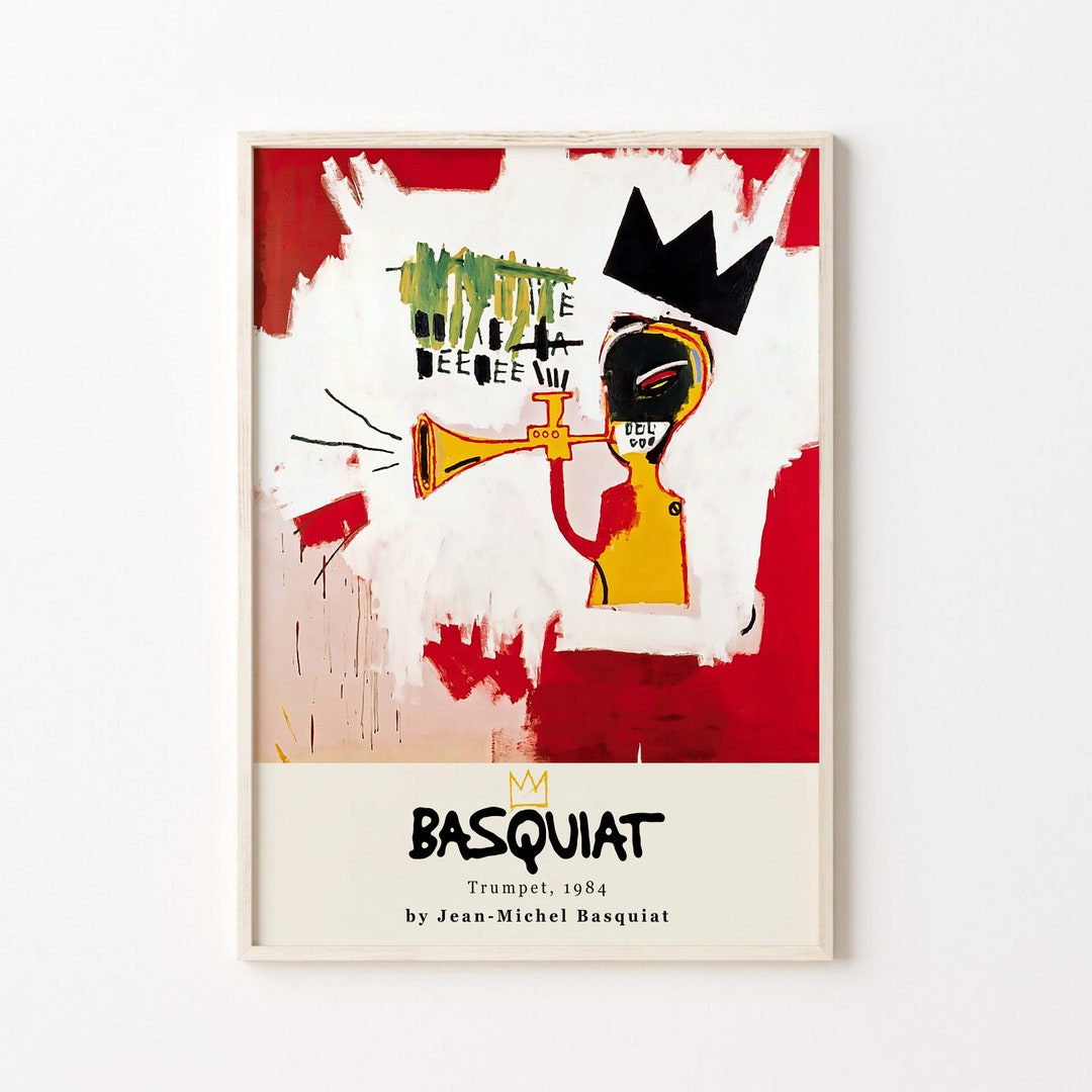 Jean Michel Basquiat Trumpet Print Basquiat Poster Pop Art Etsy
