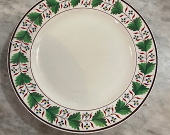 Spode Creamware Dessert Plate Circa 1822-33,  8” Diameter
