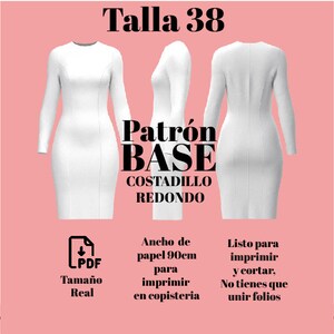 Base Pattern Round Stitch Dress Size 38