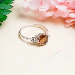 Color Change Gemstone Ring: 925 Sterling Silver Art Deco Ring, New Design Jewelry