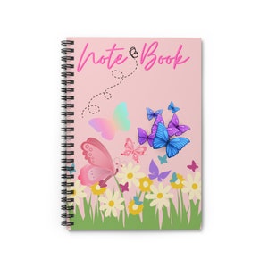 Notatnik spiralny Butterfly Garden idealny do prowadzenia dziennika i robienia notatek