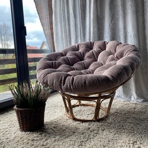 papasan corduroy armchair cushion