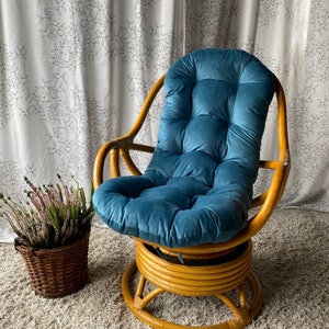 Rattan Oval Chair Cushion Etsy Canada