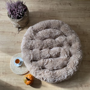 Shaggy floor pillow | Tailormade Pillow | Large round pillow | Christmas gift | reading corner |  Fluffy pillow | Many sizes and colors