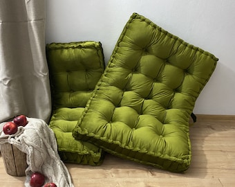 French Cushion | Floor seat cushion | Reading corner | French Window Seat | Bench Seat Cushion |  Floor sofa | Velvet floor couch