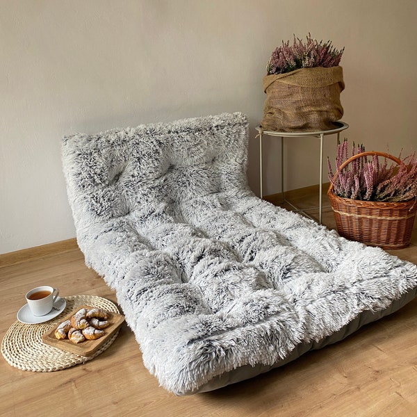 Floor seat cushion | Shaggy floor couch | Relaxation pillow  | Reading corner pillow | Cozy Window Seat | Futon |  Floor sofa | Custom sizes