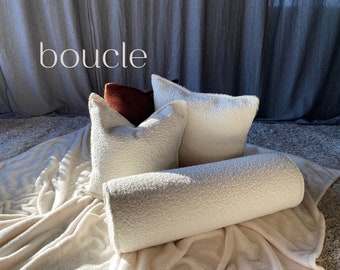 traversin bouclé | Divers coussins de canapé | Oreiller décoratif | Traversin de lit | Coussin en peluche | Coussin bouclé | Tête de lit bouclée |