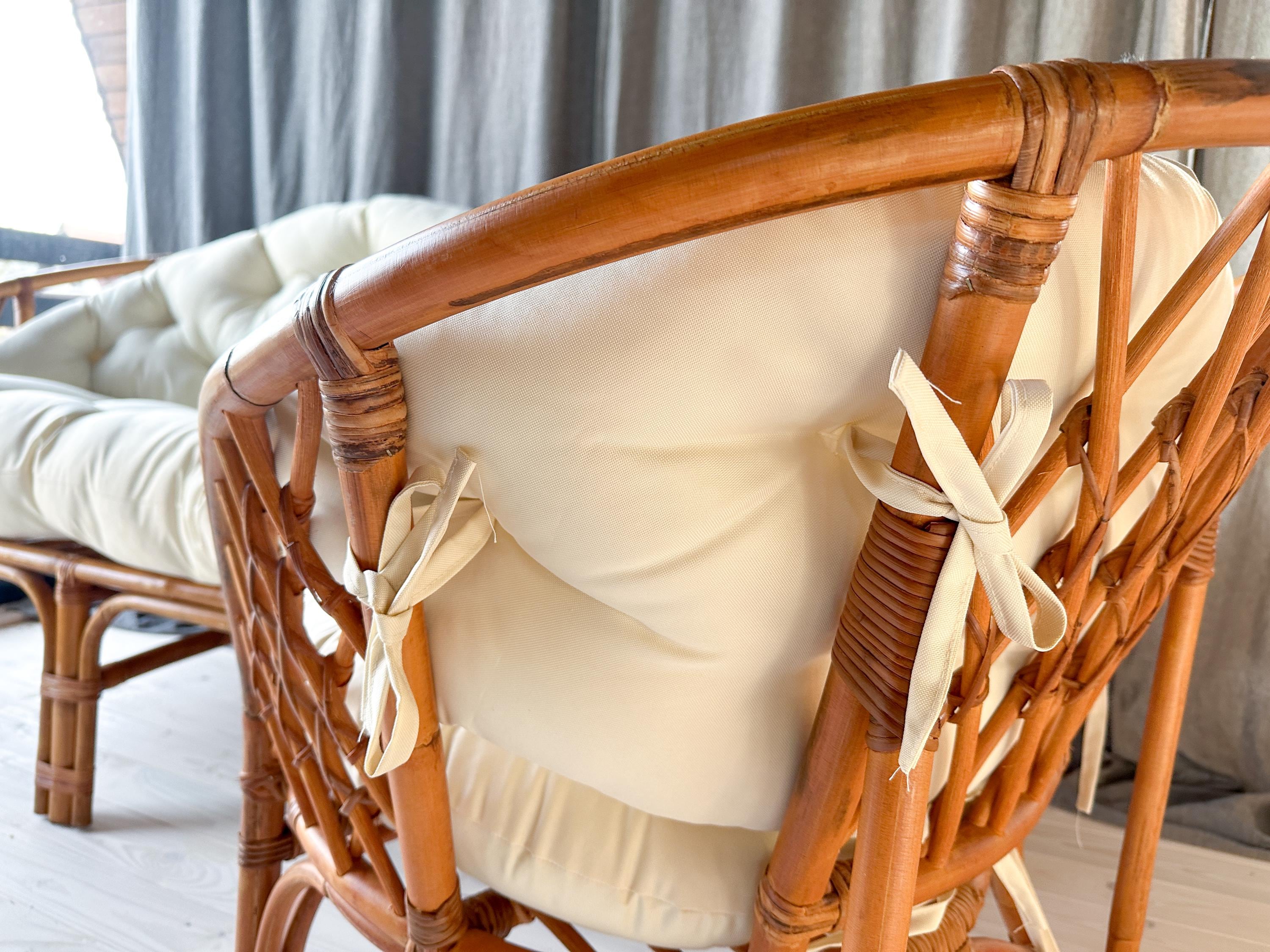 Juego De 2 Almohadillas Para Sillón De Ratán Exterior: Comodidad Y Estilo Para Tu Jardín