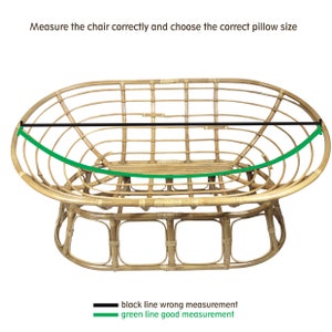 Corduroy Mamasan Sofa Cushion Custom-made pillow sofa cushion Rattan bench cushion Tufted big cushion Double Papasan Cushion zdjęcie 7