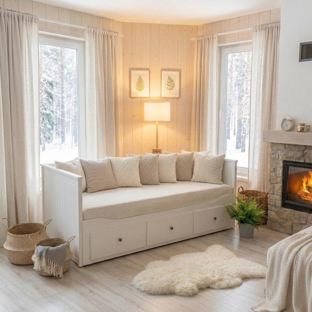 Customized IKEA Hemnes Daybed Slipcover 80x200 | Mattress