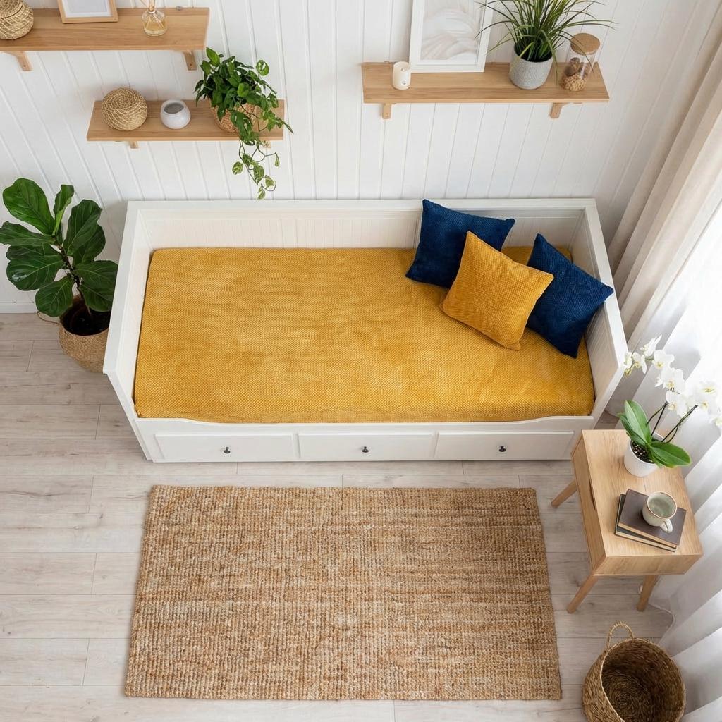 Customized IKEA Hemnes Daybed Slipcover 80x200 | Mattress