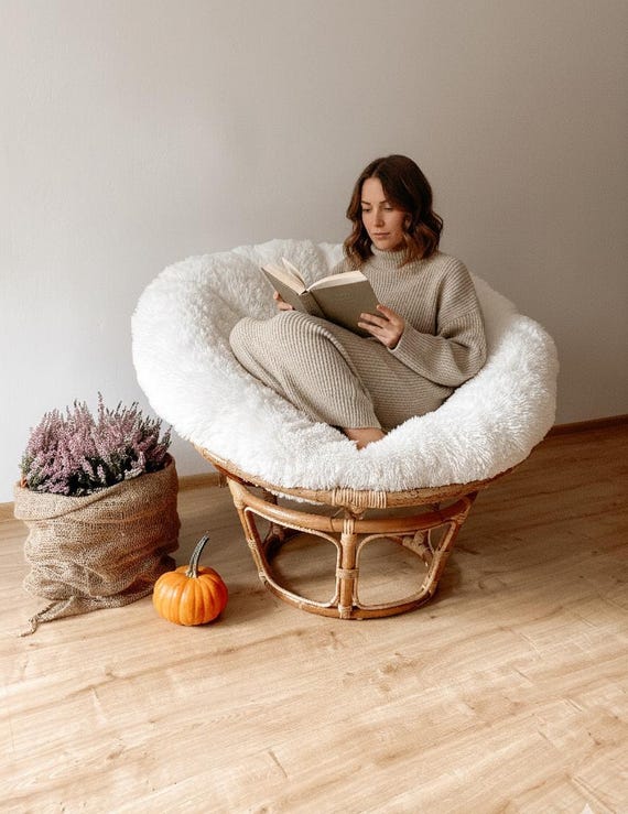 Shaggy Papasan Chair Pillowcase | Tailormade Pillowcase | Fluffy