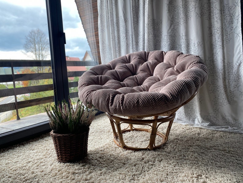 papasan corduroy armchair cushion