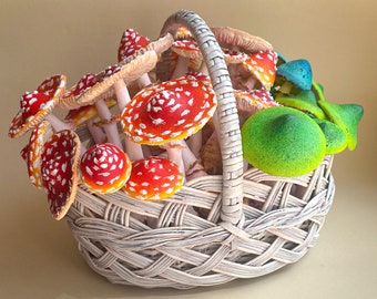 Amanite champignon en papier mâché