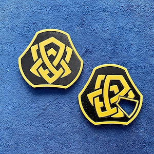 Placas frontales con temática de Lorcana para el contador de puntuación VersaDial: fondo negro mate, fichas de seguimiento de la tradición de Lorcana personalizadas, accesorios, regalos