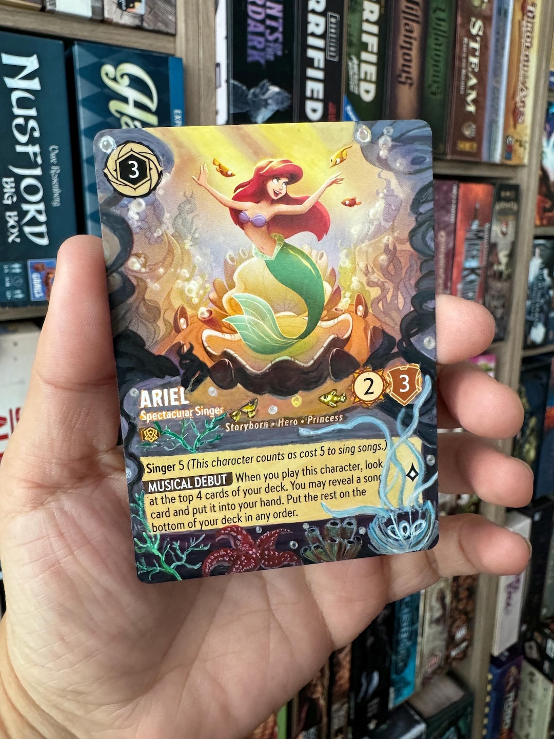 Made to Order Disney Lorcana Card Altered Art - Ariel Spetacular