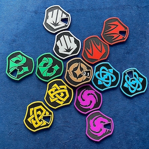 DISCOUNT BUNDLE! VersaDial Magnetic Retention Custom Lore Tracker Lorcana - One Counter + Full Set of Lorcana Themed Faceplates = 49 Combos!