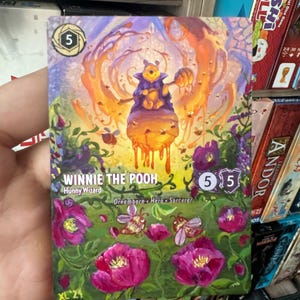 Made to Order Lorcana Card Altered Art - Winnie the Pooh Hunny Wizard volledige kunst alter l TCG-kaart Alter geschilderde kaart Disney Lorcana cadeau