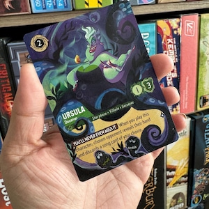 Tarjeta Disney Lorcana con arte alterado - Ursula Deceiver l TCG Card Alter tarjeta pintada a mano La Sirenita Regalo Lorcana Alter Hecho a pedido