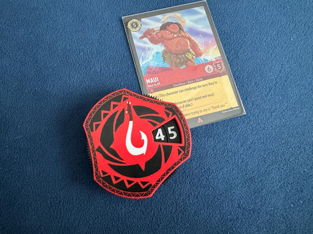 Game Score Tracker/lore Counter Maui Tattoo Design Special Edition ...