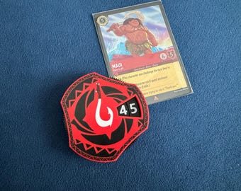 Game Score Tracker/Lore Counter Maui Tattoo Design Special Edition Lorcana Lore Tracker Magnetic Retention Counts 0-99 Moana Themed